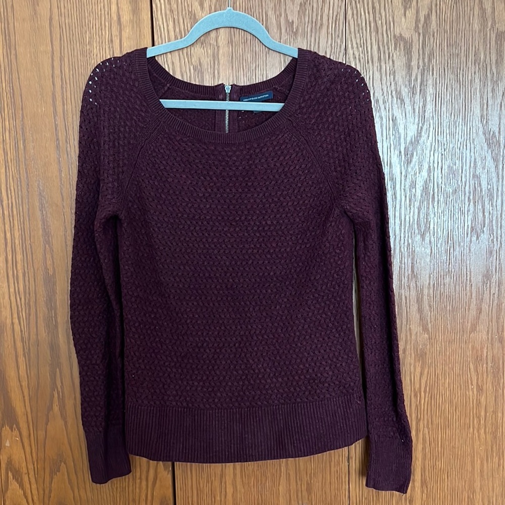Burgundy sweater
